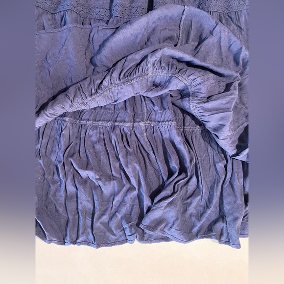 NEW Plus Size Nurture Westbound Long Sleeve VNeck Midi Dress Rayon Navy $89 - Picture 3 of 12